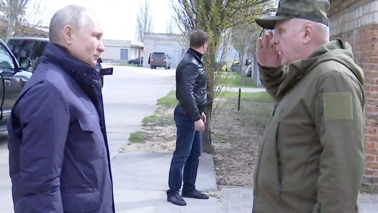 A video released by the Kremlin and broadcast by Russian state television showed Putin visiting the command post for Russian forces in the southern Kherson region. It showed Putin arriving by helicopter to receive reports from the top military brass about the combat situation. (Image: AFP)
