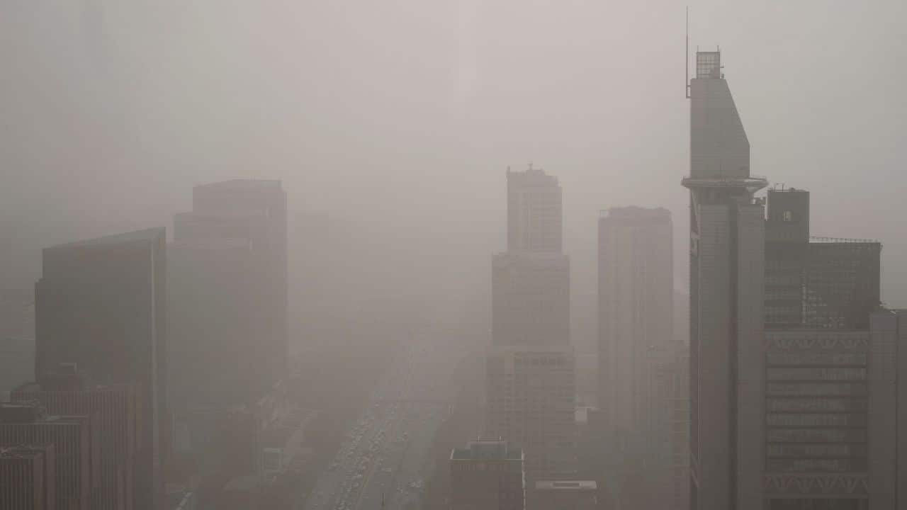 China blanketed with floating sand and dust; yellow sand reaches Japan ...