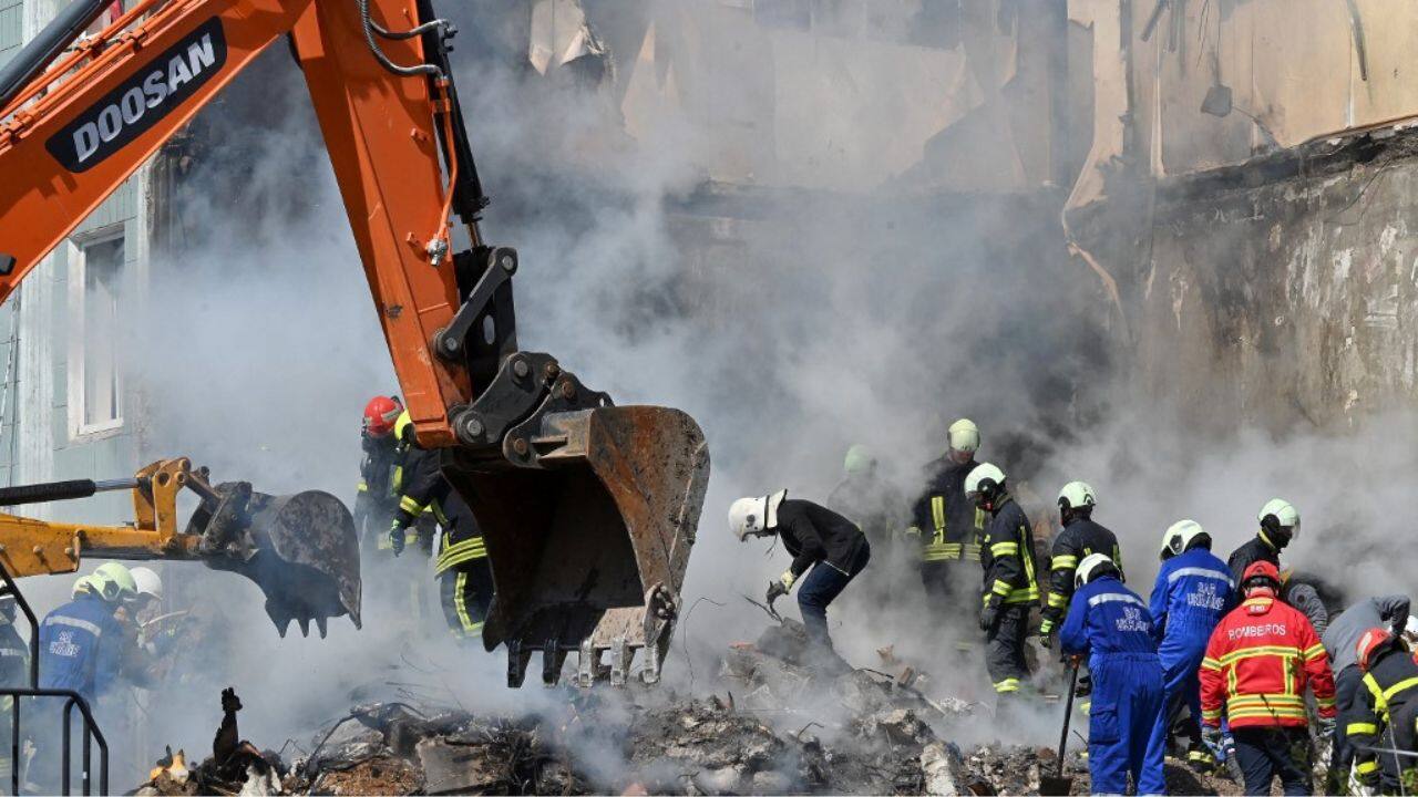 The deadly attack included a strike on a residential building and came days after the leaders of Ukraine and China spoke by phone, with Chinese President Xi Jinping reportedly advocating peace negotiations. &quot;Missile strikes killing innocent Ukrainians in their sleep, including a 2-years-old child, is Russia's response to all peace initiatives,&quot; Ukraine's Foreign Minister Dmytro Kuleba tweeted. (Source: AFP)