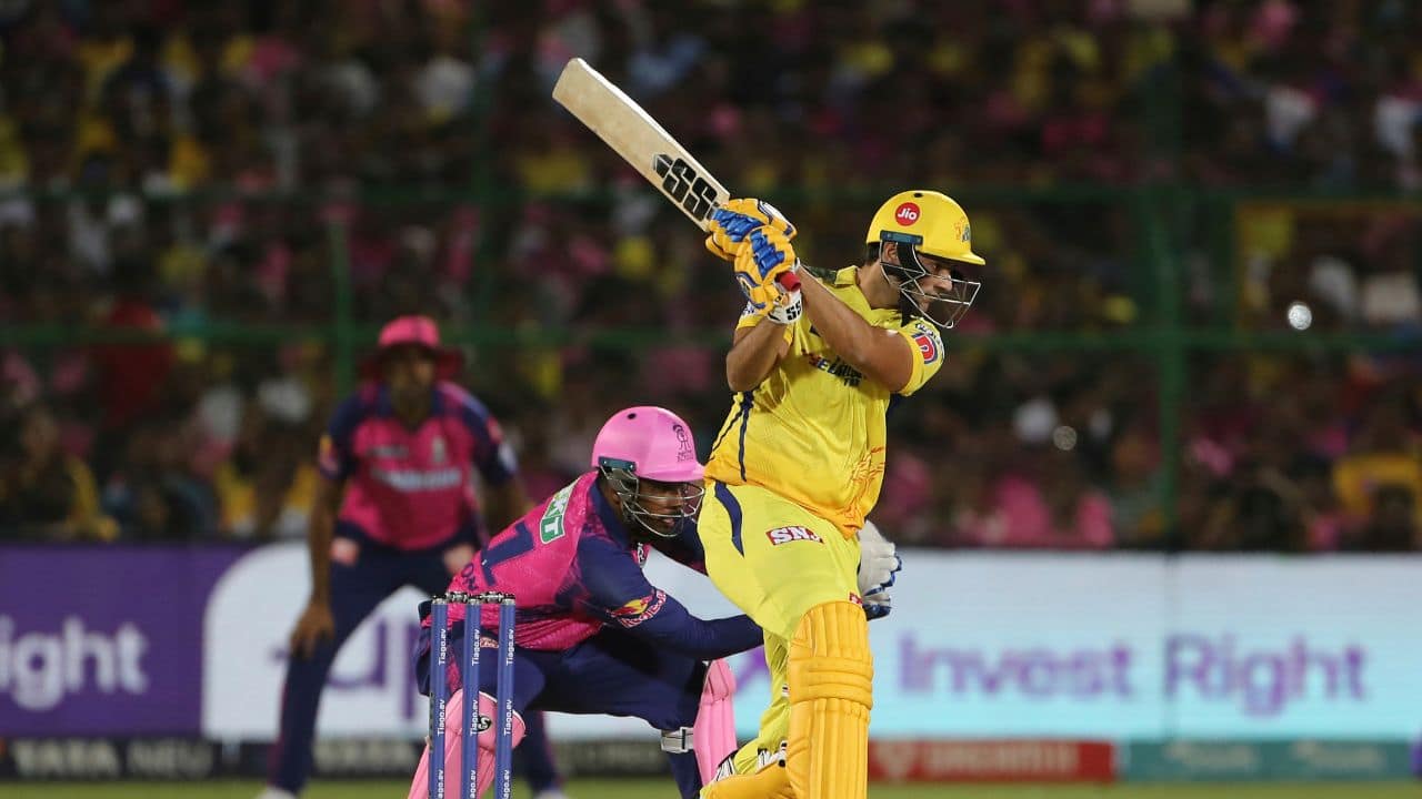 Chennai was down to 73-4 in 10.4 overs and never recovered its momentum, despite Shivam Dube striking 52 off 33 balls, his third half-century of the season. (Image: AP)