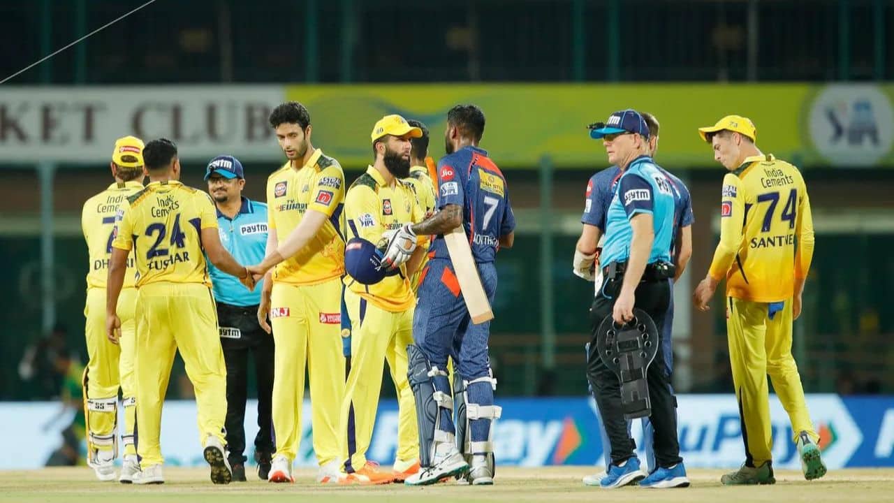 Chennai Super Kings pulled off a 12-run win against Lucknow Super Giants at home after notching this season’s highest total of 217-7 in the Indian Premier League on April 3. (Image: IPL T20) Chennai Super Kings pulled off a 12-run win against Lucknow Super Giants at home after notching this season’s highest total of 217-7 in the Indian Premier League on April 3. (Image: IPL T20)