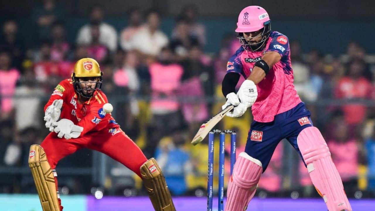 Riyan Parag scored 20 off 12, but Devdutt Padikkal simply failed to get going, scoring 21 off 26 at No. 4. Both fell in the 15th over to Ellis, who had also dismissed Samson, thus wrecking the Royals’ middle order. (Image: AFP) Riyan Parag scored 20 off 12, but Devdutt Padikkal simply failed to get going, scoring 21 off 26 at No. 4. Both fell in the 15th over to Ellis, who had also dismissed Samson, thus wrecking the Royals’ middle order. (Image: AFP)