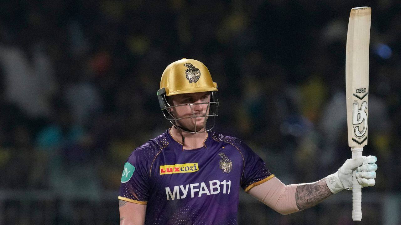 In reply, Kolkata finished at 186-8 which included Jason Roy’s 26-ball 61. (Image: AP) In reply, Kolkata finished at 186-8 which included Jason Roy’s 26-ball 61. (Image: AP)
