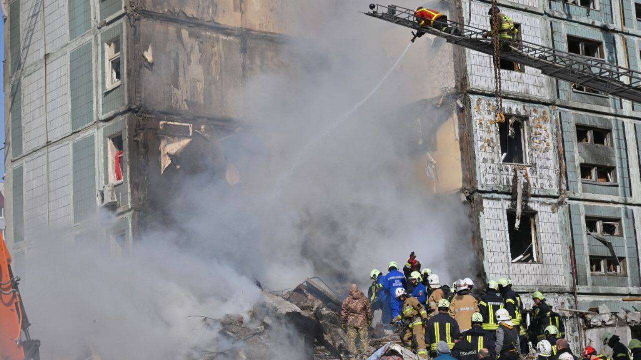 Kyiv, which was among the cities targeted on April 28, had not been hit by missiles in more than 50 days. Ukrainian President Volodymyr Zelensky condemned the latest barrage and vowed a response to &quot;Russian terror&quot;. (Source: AFP)