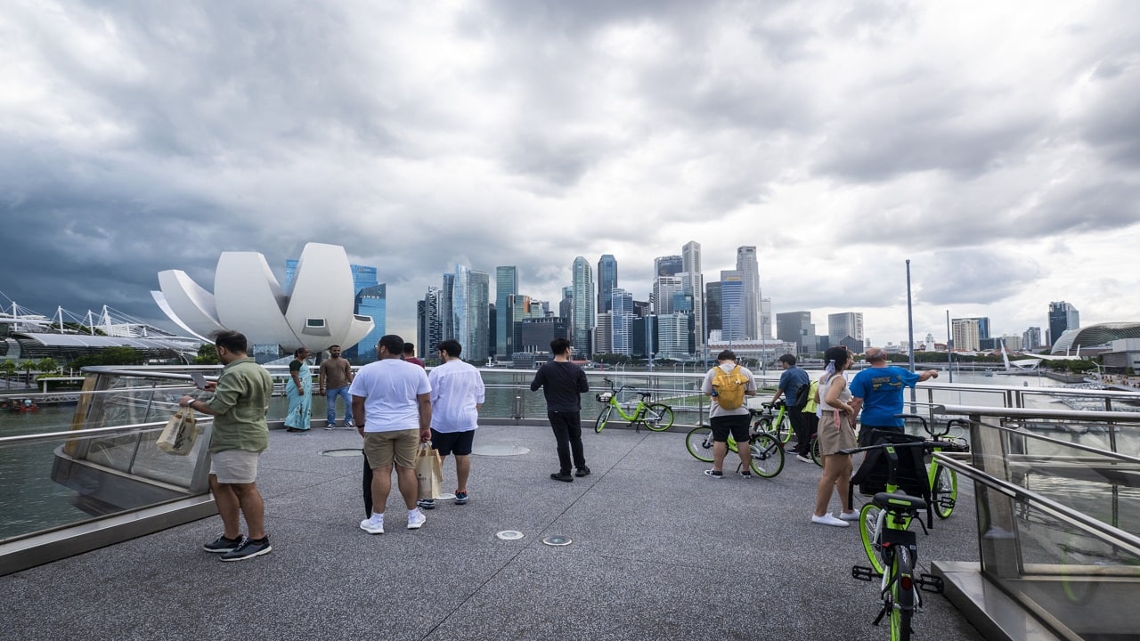 Singapore halts policy tightening after first-quarter slump