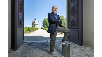 Francois Pinault poses at his Chateau Latour vineyard in Pauillac, France. Photographer: Luc Castel/Getty Images Europe
