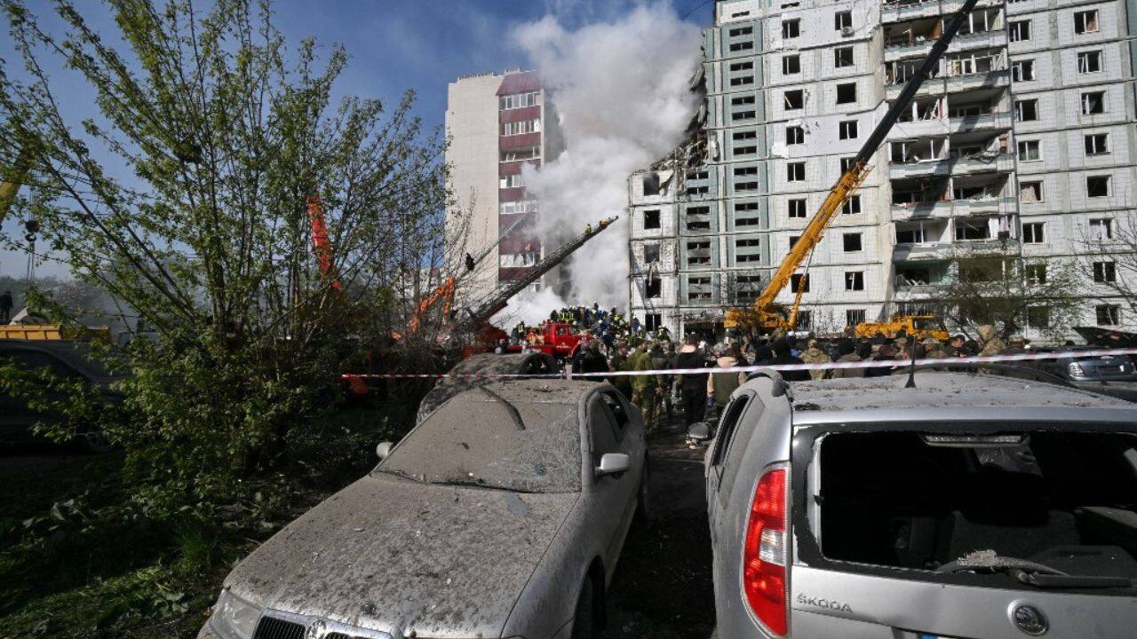 Most fighting is now taking place in the east for control of the industrial Donbas region, particularly the city of Bakhmut, which has been almost completely destroyed. (Source: AFP)