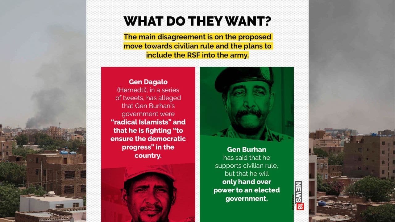 The main disagreement is on the proposed move towards civilian rule and the plans to include the RSF in to the army.