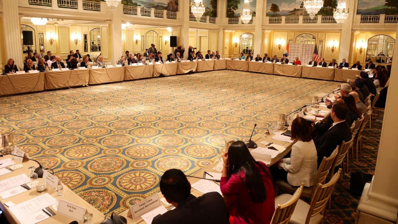 The Finance Minister further informed the roundtable participants that local languages are onboarded in the digitisation drive as most of the Constitutional languages now have access to India’s Digital Public Infrastructure (DPI) platform, increasing reach, creating impact and exploring potential. (Image: Twitter @FinMinIndia)
