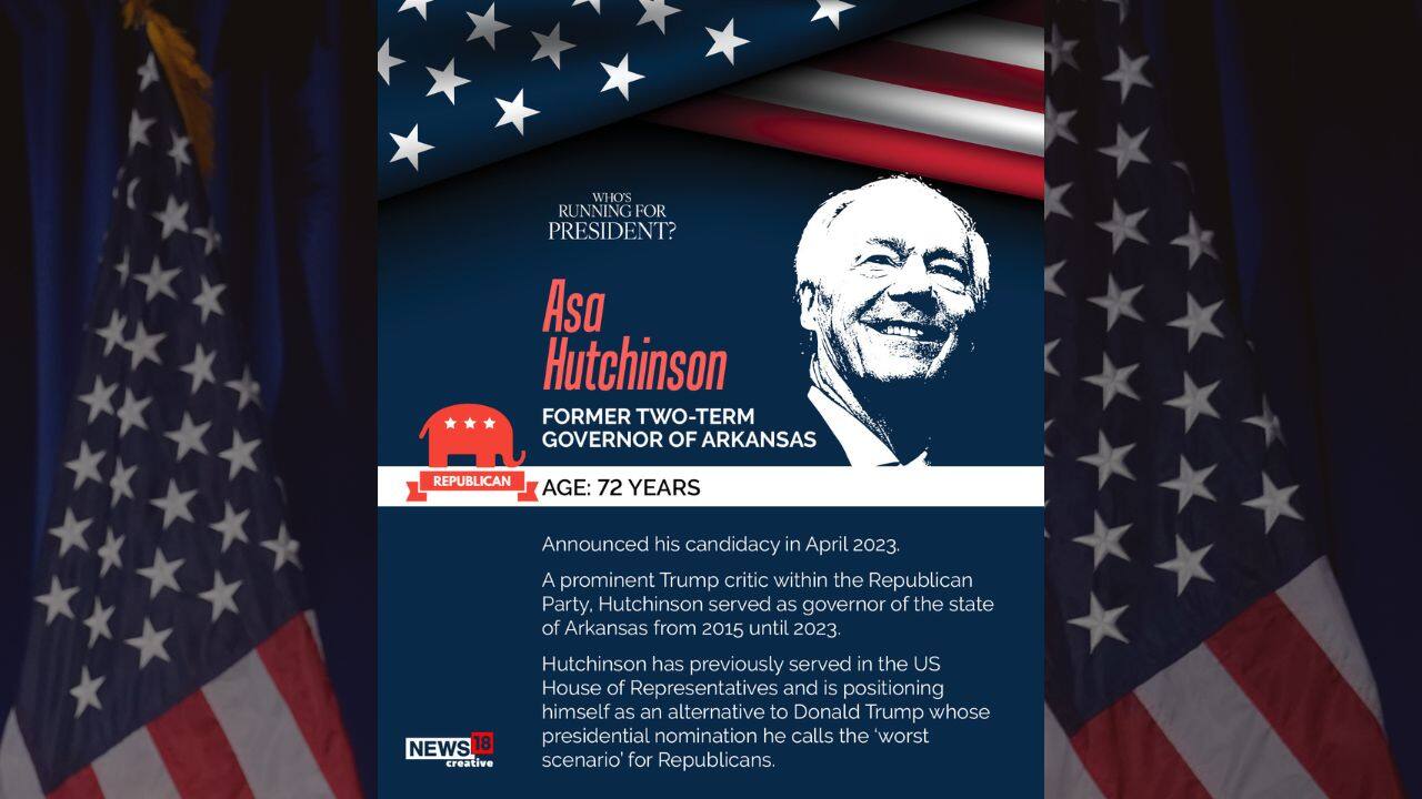 Asa Hutchinson is a prominent Trump critic within the Republican Party. Hutchinson served as governor of the state of Arkansas from 2015 until 2023.
