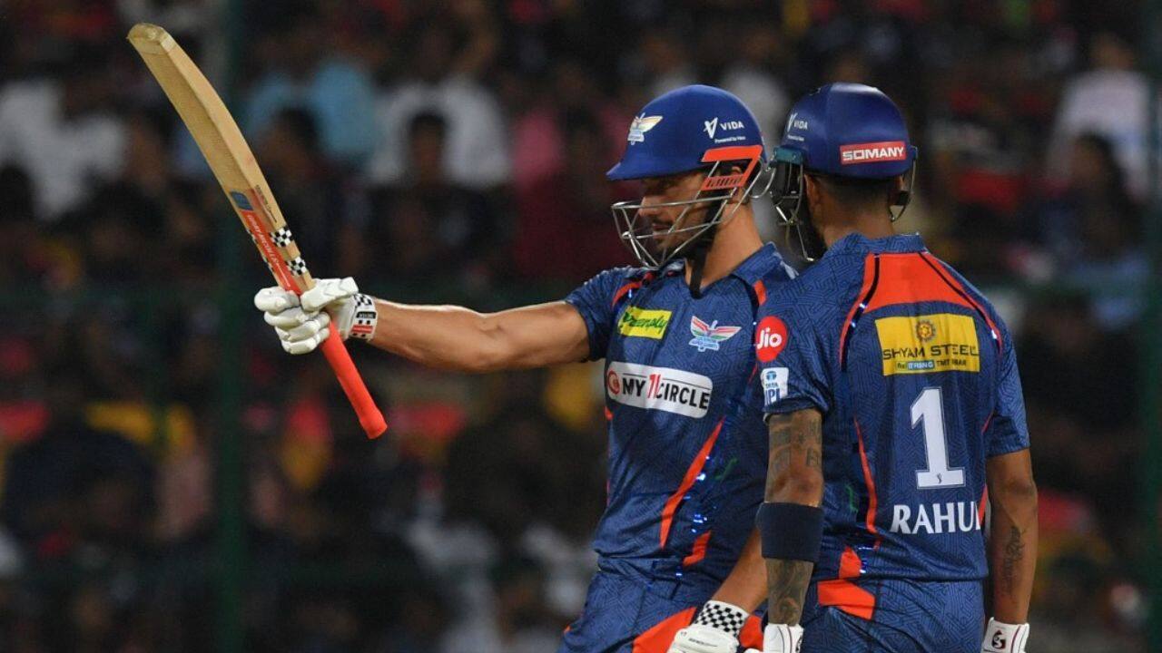 Bangalore struck with three early wickets before Stoinis dominated a fourth-wicket stand of 76 with skipper KL Rahul. (Image: AFP)