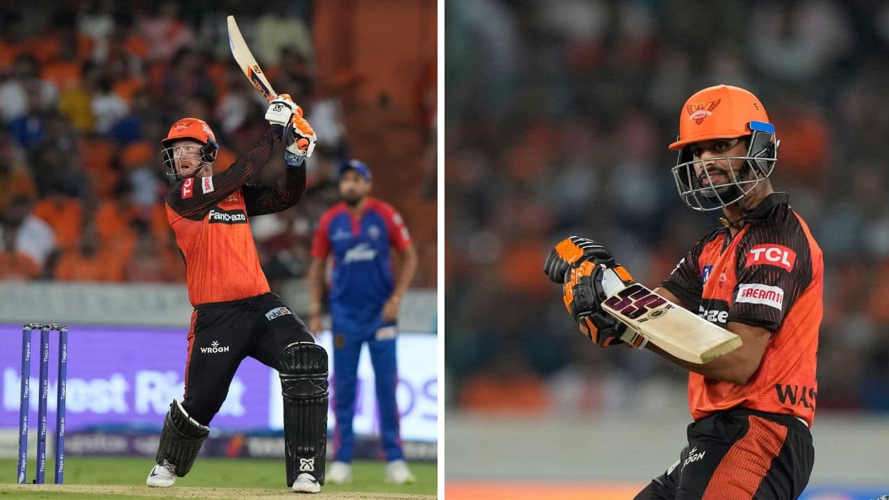 Heinrich Klaasen smacked 31 off 19 balls and Sundar was 24 not out off 15, but he and Marco Jansen couldn't accelerate in the last two overs. (Source: AP) Heinrich Klaasen smacked 31 off 19 balls and Sundar was 24 not out off 15, but he and Marco Jansen couldn't accelerate in the last two overs. (Source: AP)