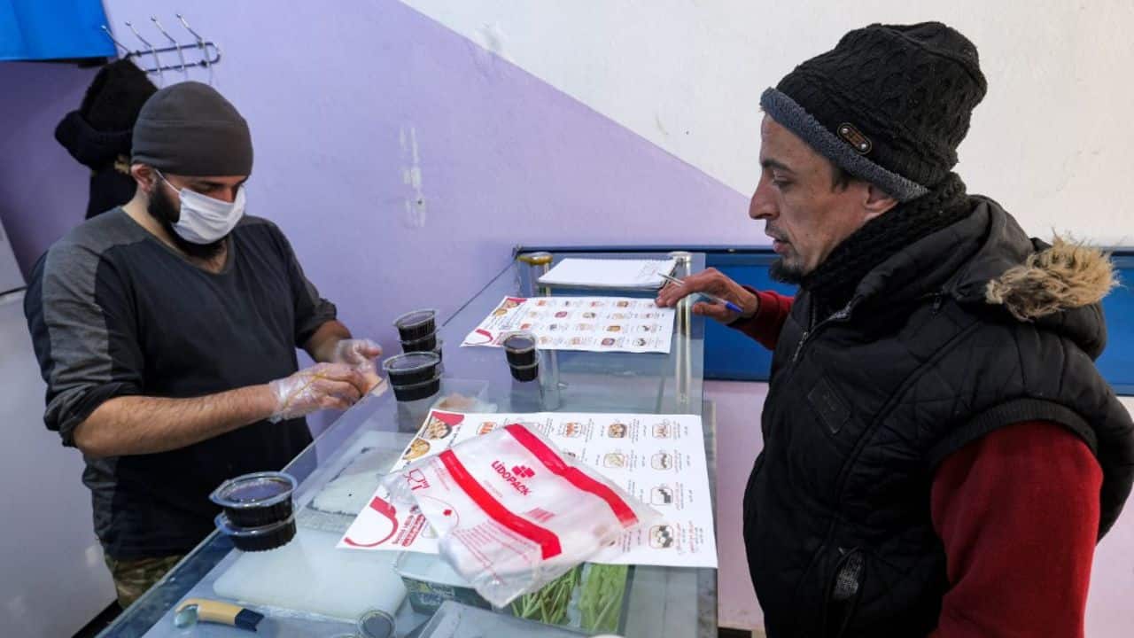 Idlib was among the areas struck by a February 6 earthquake that collapsed buildings and killed tens of thousands, mostly in Turkey. The sushi restaurant survived unscathed. Behind the counter, two chefs, also former fighters from Russia, chopped fresh salmon and cucumber, spreading the ingredients onto a bed of rice and seaweed before pressing everything into a roll. (Source: AFP)