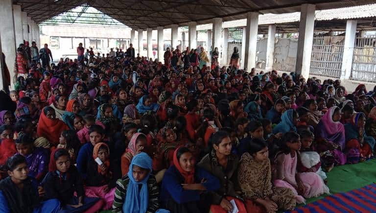 A community meeting of Musahar women in Dinapur, Bihar. (Photo courtesy Nari Gunjan, Dinapur, Bihar)
