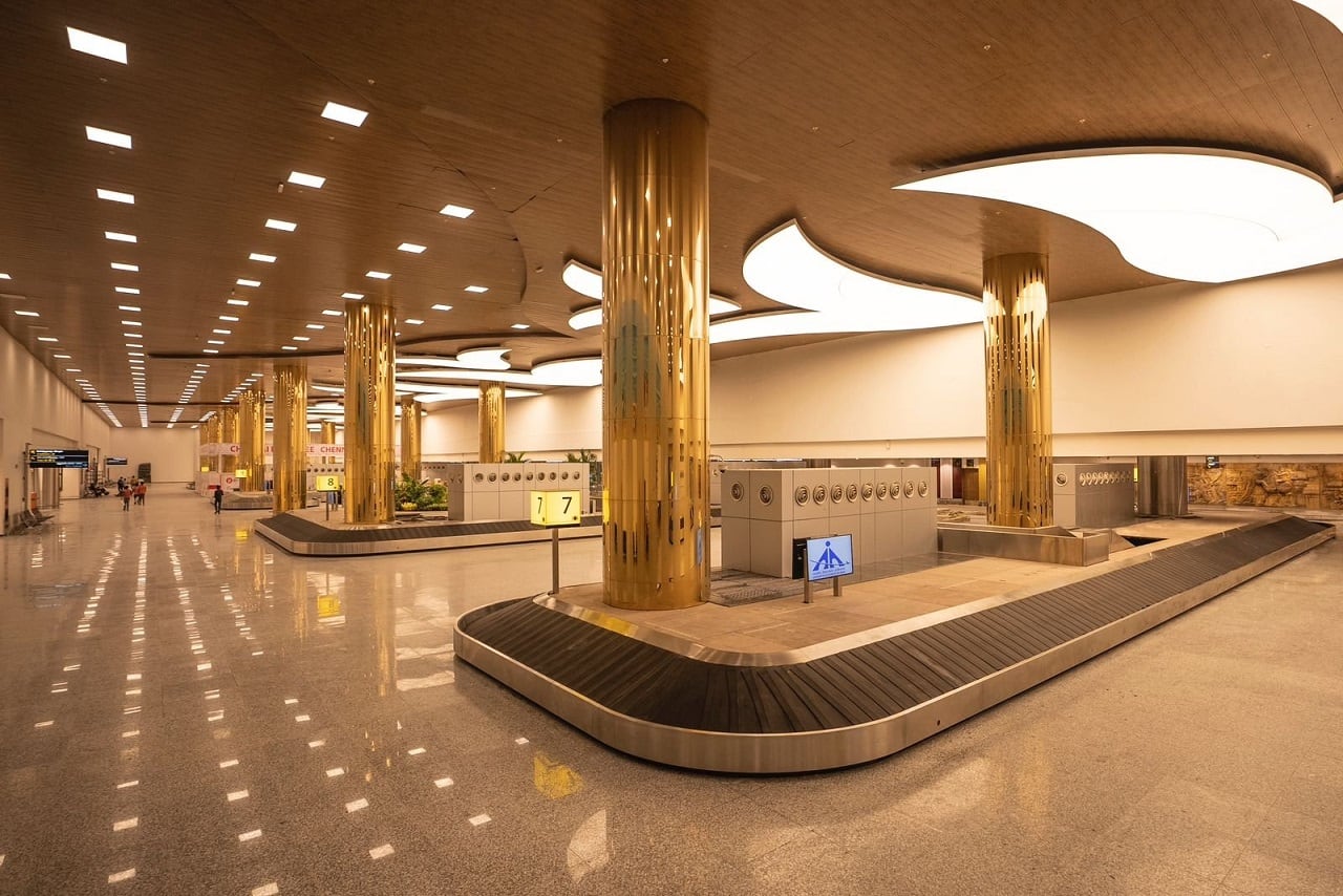 The airport's construction began five years ago in an attempt to increase the passenger capacity of the airport. This goal will be achieved when the airport opens to the passengers. 