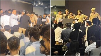 World Startup Convention was organised by 'investors' Luke Talwar and Arjun Chaudhary. (Image credit: @santhoshd/Twitter)