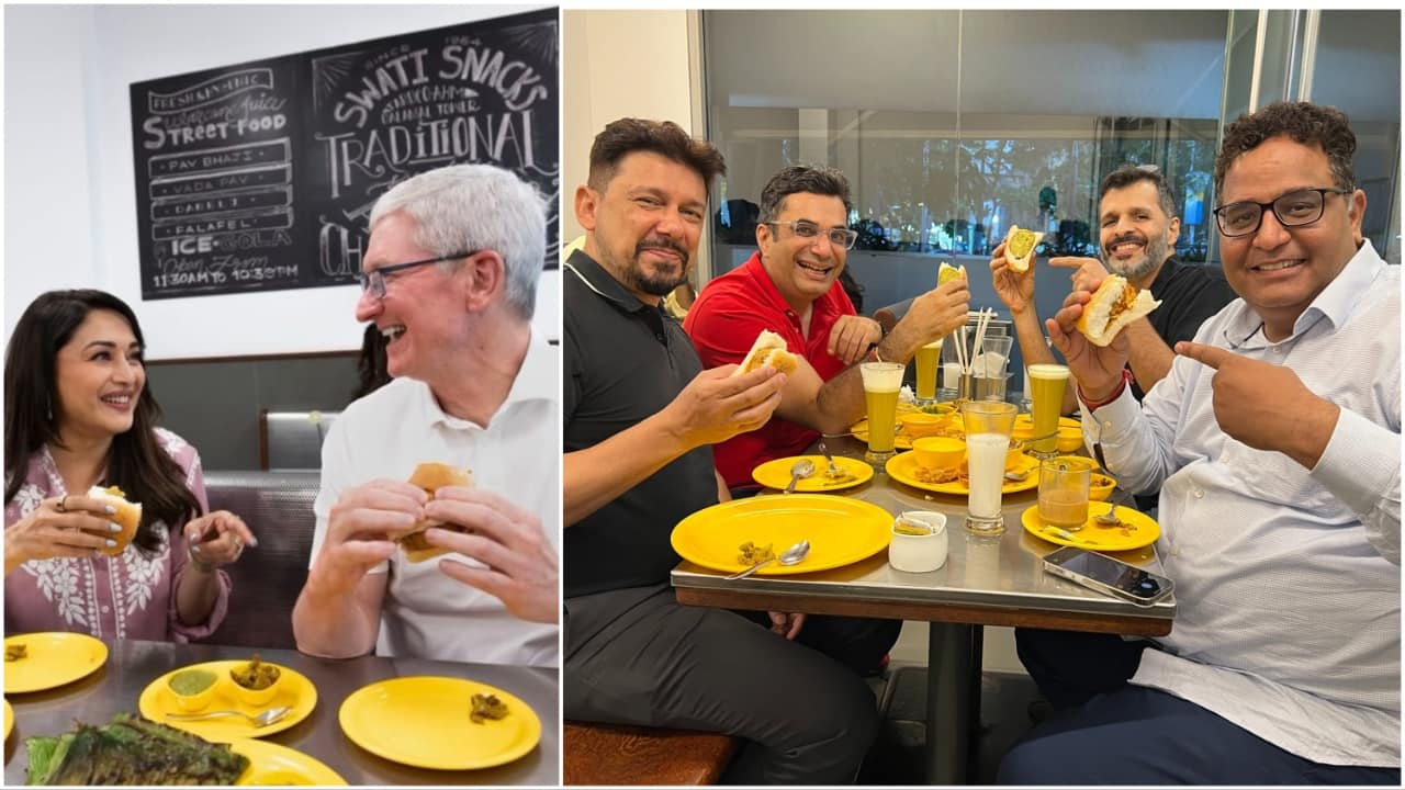 After Madhuri Dixit's treat to Tim Cook, husband shares 'vada pav' with Paytm CEO at same eatery