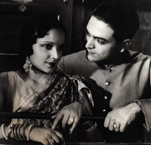 Devika Rani and Najmul Hasan in Jawani Ki Hawa (1935) Image via Wikimedia Commons