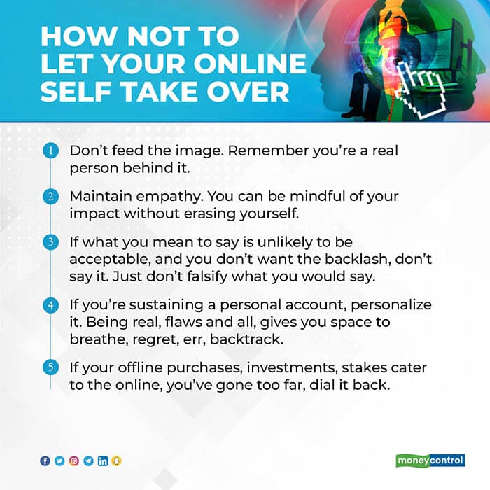don't let your online persona take over