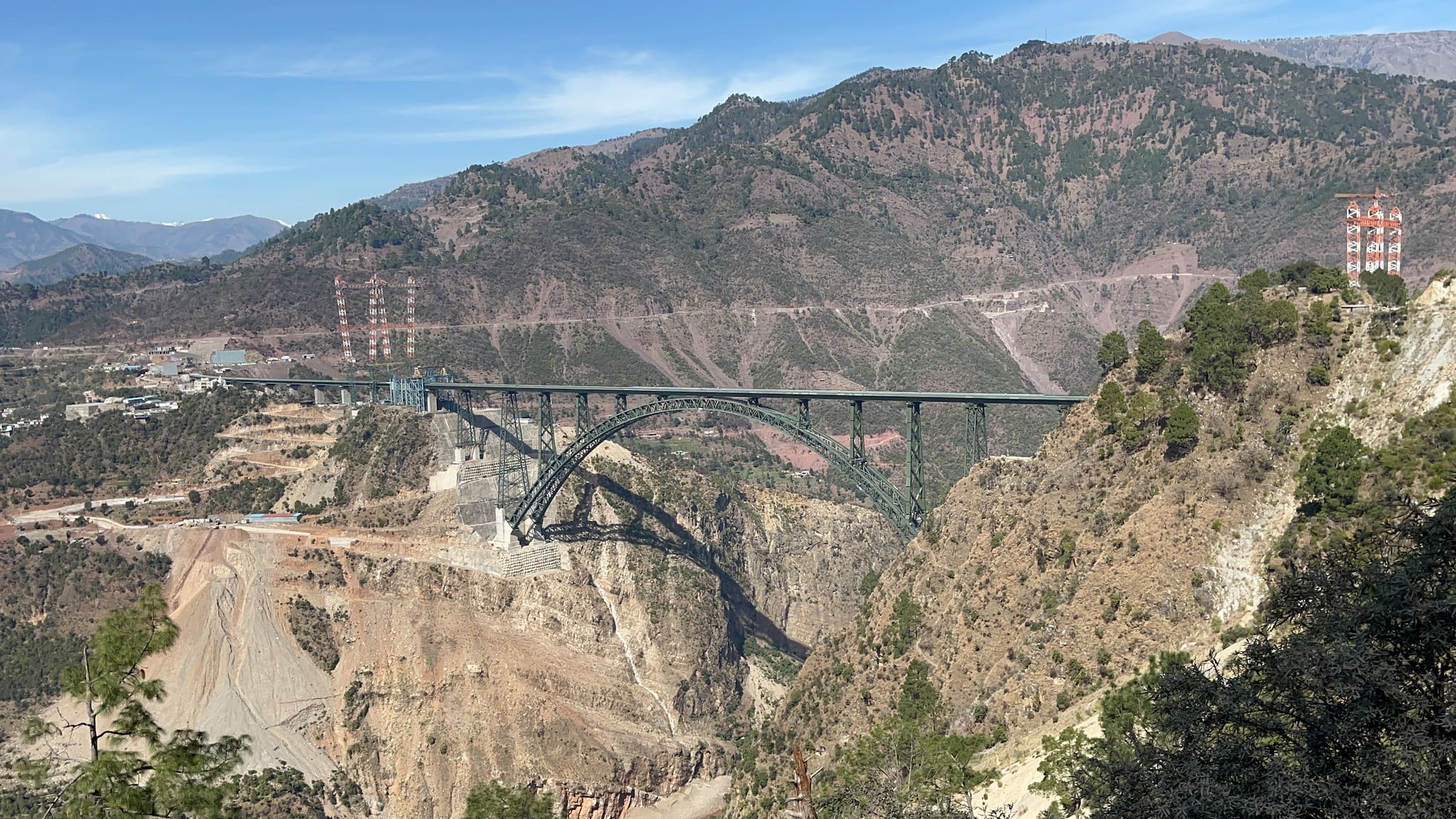 An onsite engineer when asked about the delay on the completion of the rail bridge replied that the construction started in 2004 but the work was stopped in 2008-09 due to alignment change and to consider the aspect of safety of rail passengers in view of frequent high-velocity winds in the area.