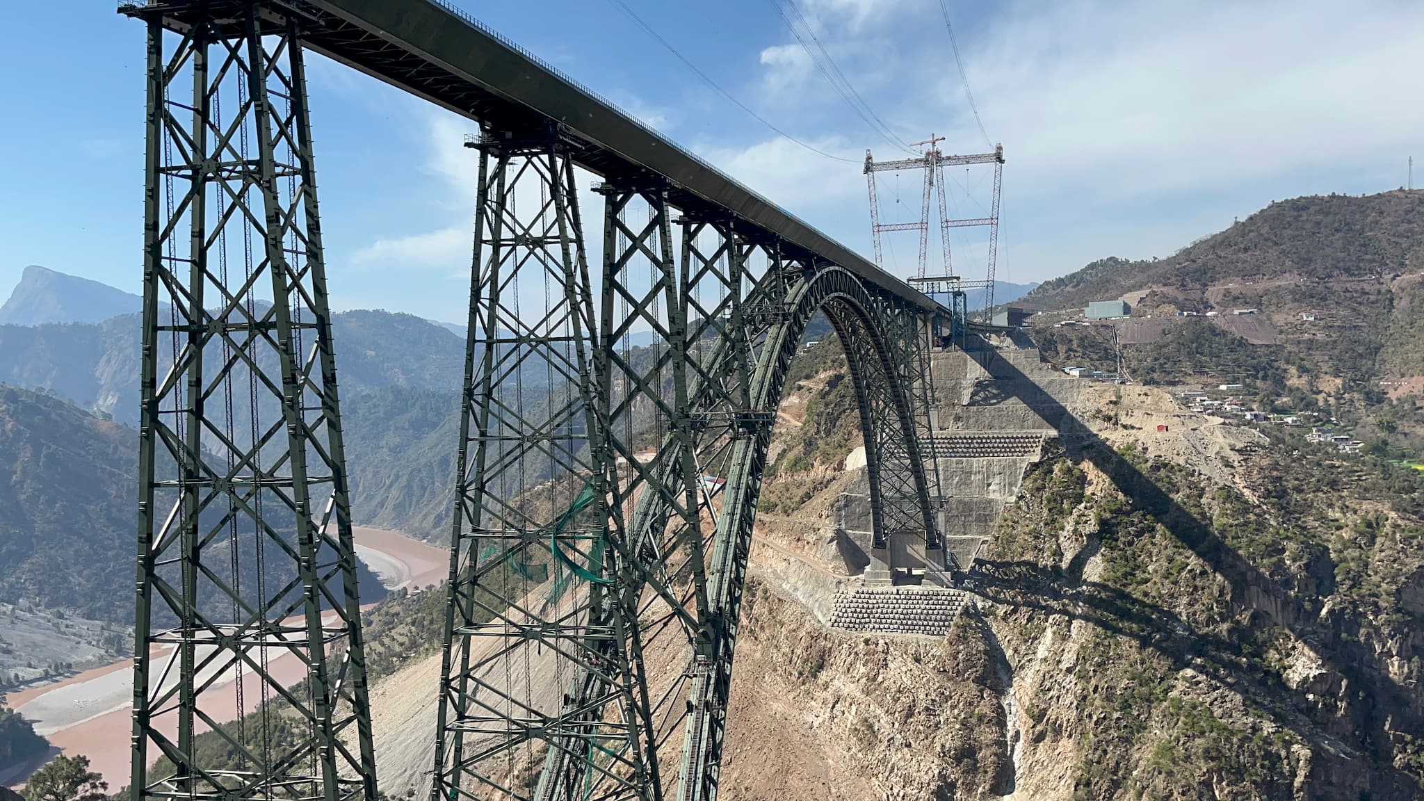 The 359 metre high and 1315 metre long record breaking bridge is 35 metres higher than the iconic Eiffel Tower in Paris. 