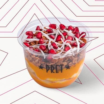 Mango & Banana Sunshine Bowl at Pret A Manger.