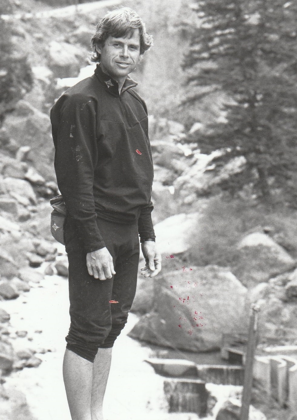 Peter Croft free solo-ed a 1,000-ft route in Yosemite National Park, the US, in 1987. Pictured in Eldorado Canyon in the 1990s. (Photo: Wikimedia Commons)