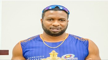 Mumbai Indians batting coach Kieron Pollard (Image source: @mipaltan/Twitter)