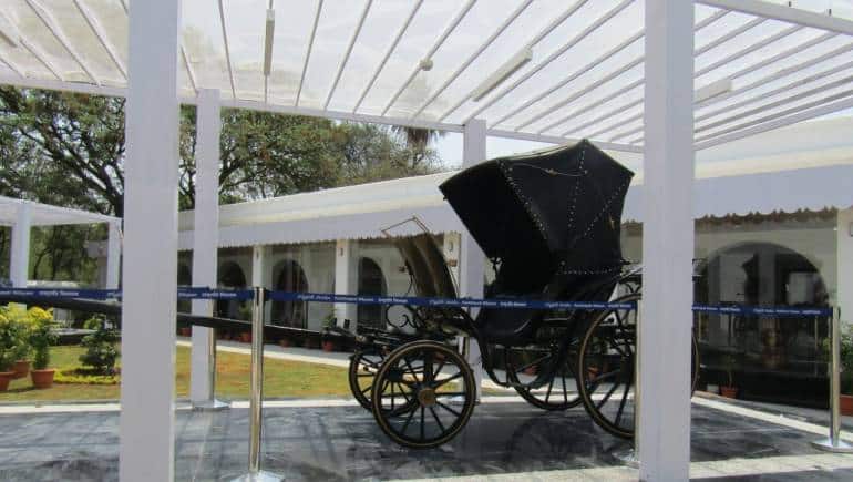 Presidential Buggy parked in the area before the Knowledge Gallery at Rashtrapati Nilayam (Photo by Aruna Chandaraju)