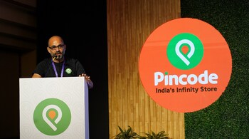 PhonePe CEO Sameer Nigam launching the Pincode app