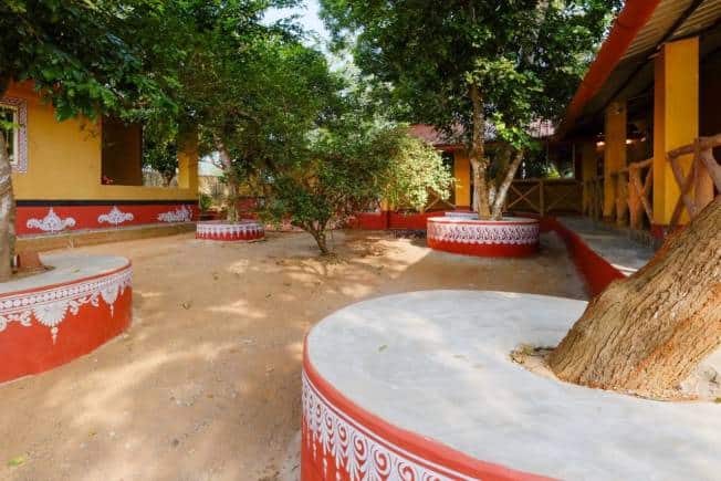 Beautiful platforms around trees