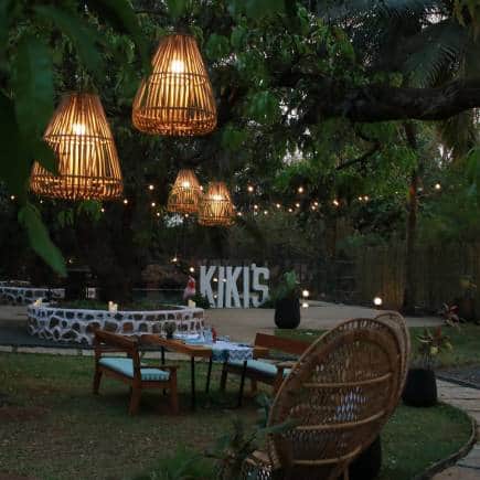 The ambience at Kiki's, Alibaug.