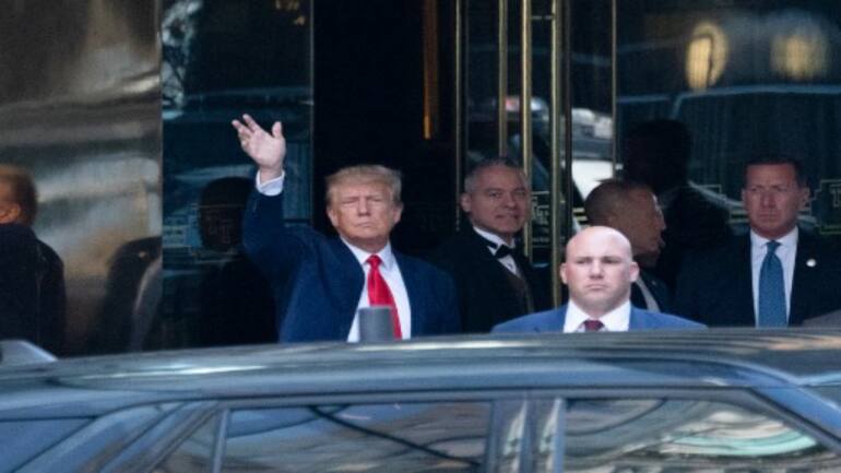 Donald Trump Arrives At New York Courthouse To Face Criminal Charges