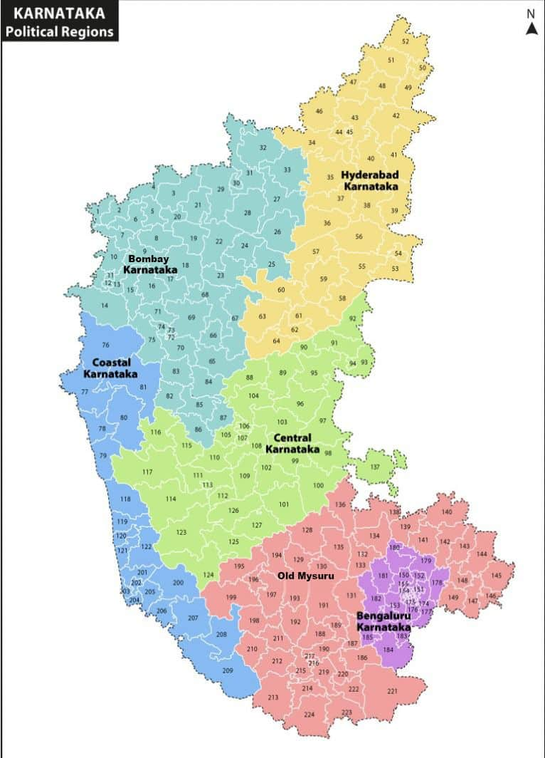 Karnataka Elections It Is A Case Of Six Regional Elections Rolled Into One