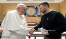 Pope Francis meets with Ukrainian President Volodymyr Zelenskyy at the Vatican