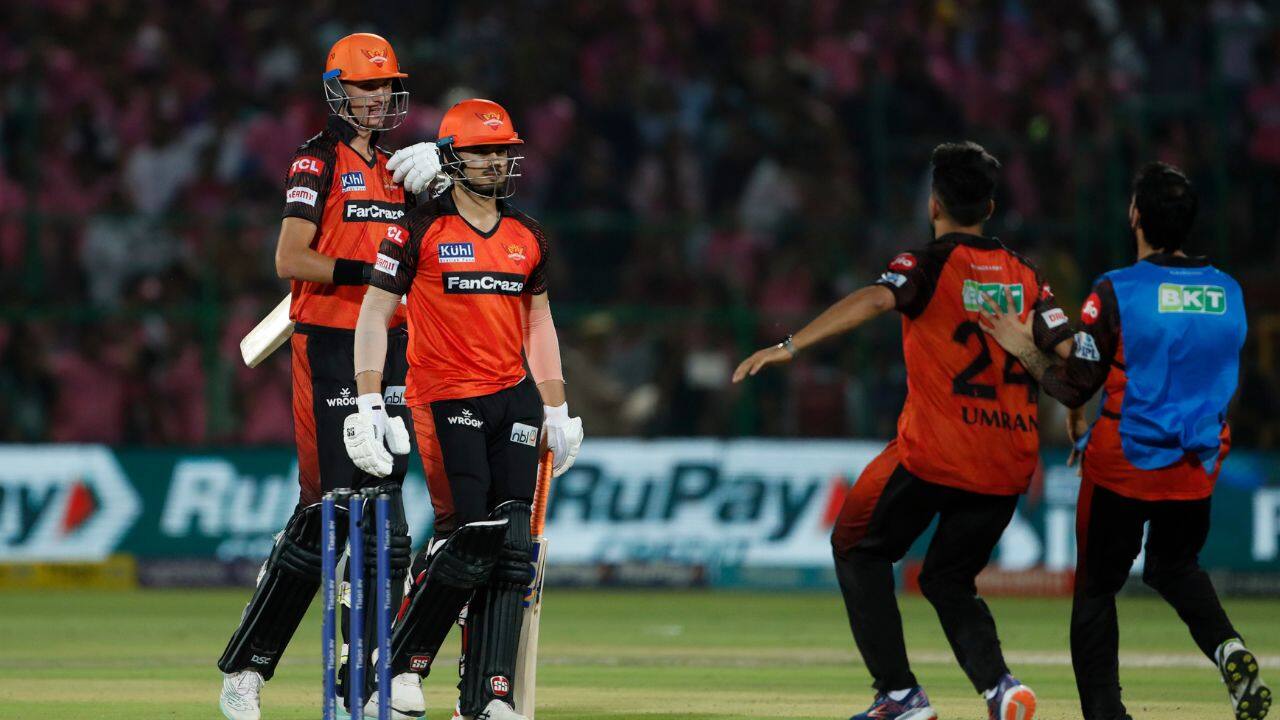 It was IPL drama at its best as Sandeep Sharma needed to defend 17 off the last six balls at Jaipur. He gave away 12 runs off the first five balls, and then Samad was out caught off the last one, only for it to be deemed a no ball. (Source: AP)