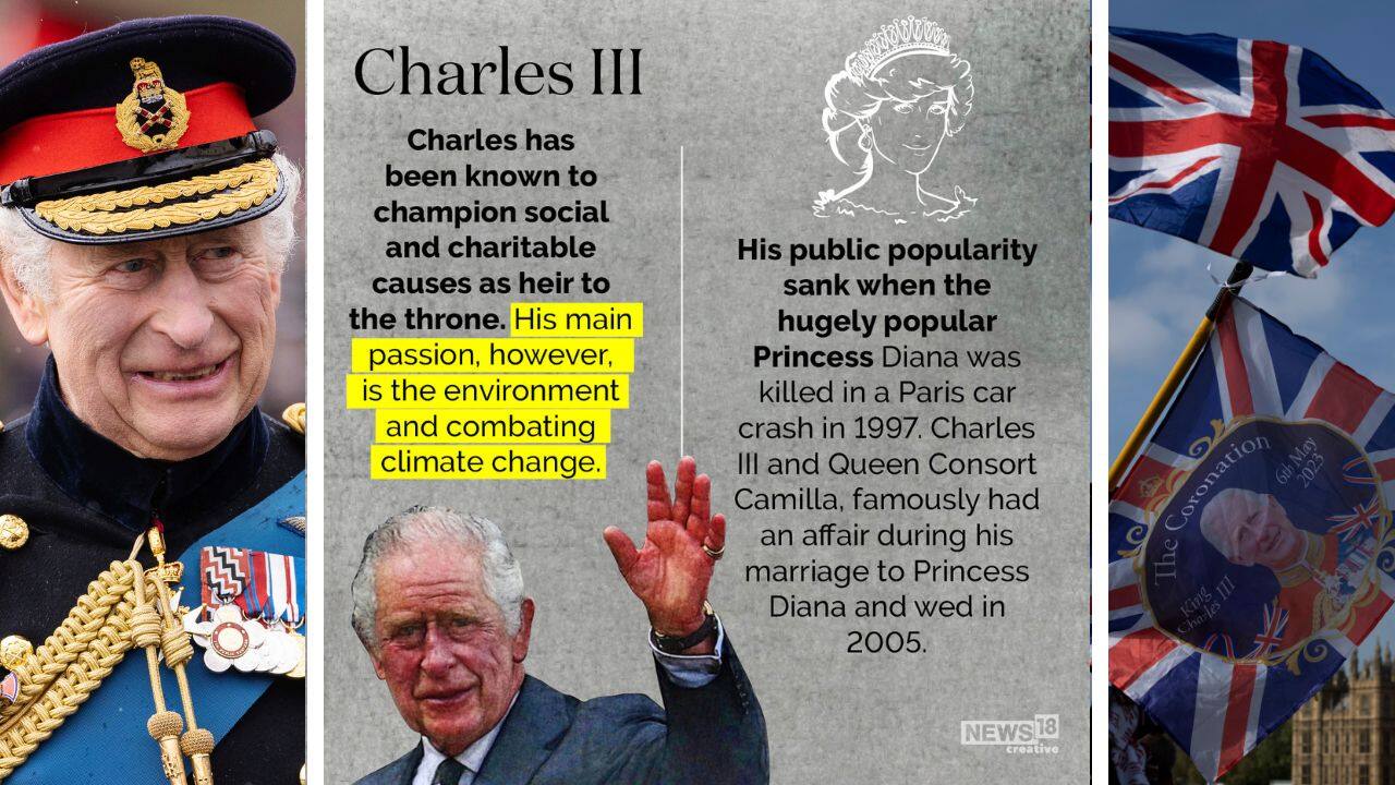 Charles III has been known to champion social and charitable causes as heir to the throne. His main passion, however, is the environment and combating climate change. (Image: News18 Creative)