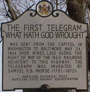 Today in tech history: First telegraph message sent