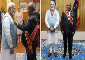 PM Modi conferred with Fiji's highest honour, holds talks with Papua New Guinea: See Pics