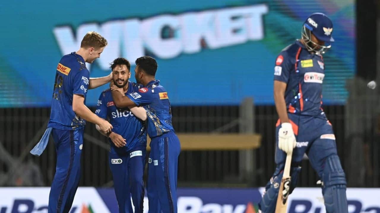 Madhwal then returned figures of 5-5 in 3.3 overs to dismiss Lucknow for 101 as Mumbai booked a meeting with holders and regular season table-toppers Gujarat Titans in the next play-off encounter on May 26 in Ahmedabad. The winners of that clash will meet Chennai Super Kings in the final on May 28. (Image: AFP)