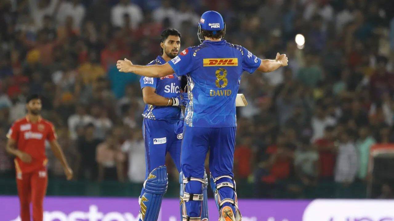 Mumbai Indians chased down a 200-plus target for the second straight game as they beat Punjab Kings by six wickets in the Indian Premier League on May 3. (Image: IPL)