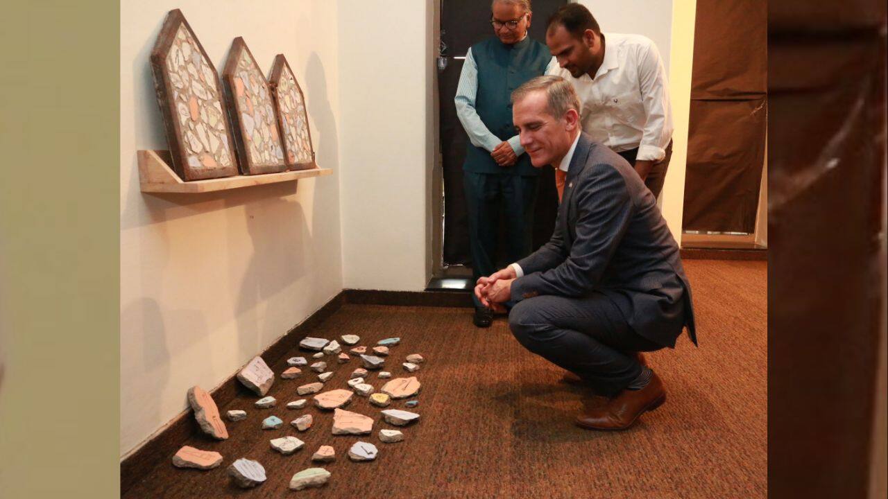 On Garcetti's arrival in India, Indian Embassy in the US tweeted, &quot;Namaste, Ambassador-Designate Eric Garcetti! We’re thrilled to welcome you to #IncredibleIndia and work with you to build even stronger ties between our two great nations.&quot; (Image: Twitter @USAmbIndia) (With inputs from agencies)
