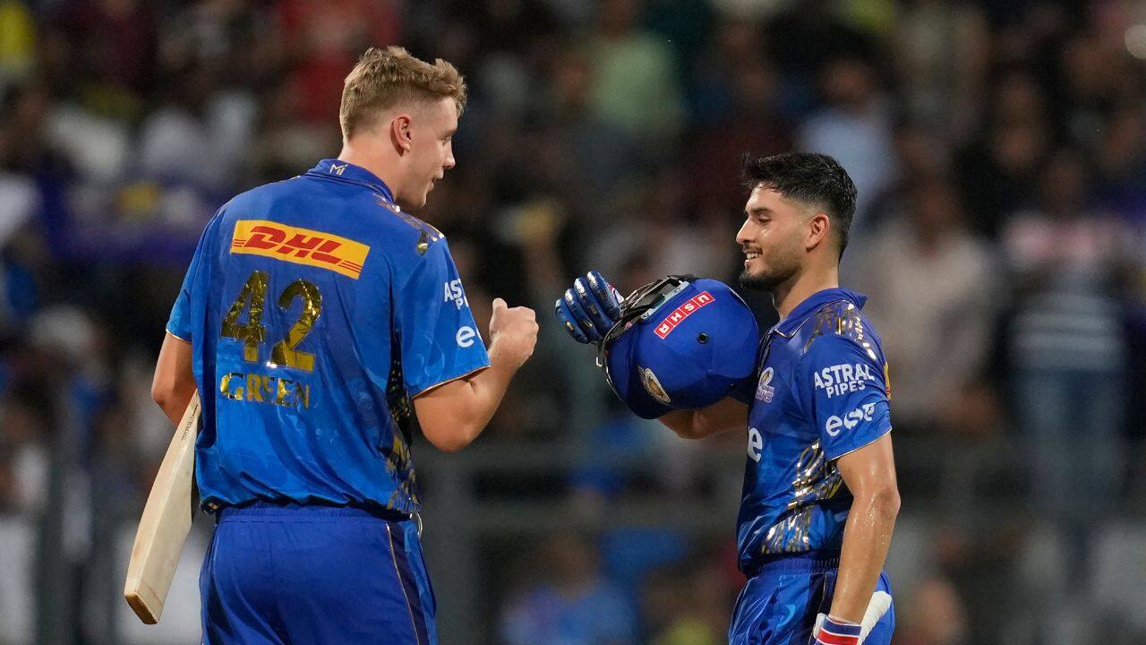 Mumbai chased 200-plus for the third time this year, the most in any one IPL season, and is now third with 12 points in 11 games, leapfrogging Lucknow Super Giants and Rajasthan Royals. (Image: AP)