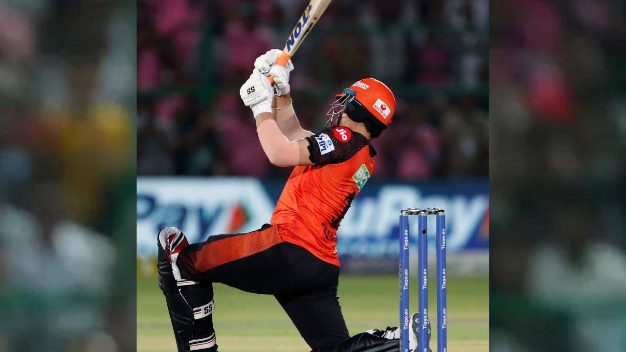 Abdul Samad stayed calm amid an unexpected ending as Sunrisers Hyderabad beat Rajasthan Royals by four wickets in the Indian Premier League on May 7. (Source: AP)
