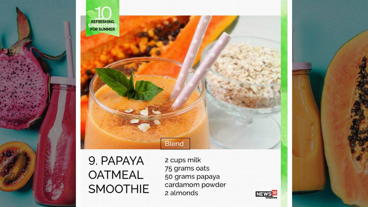 Papaya oatmeal smoothie is nutritious anti-inflammatory milkshake with so many other benefits. (Image: News18 creative)