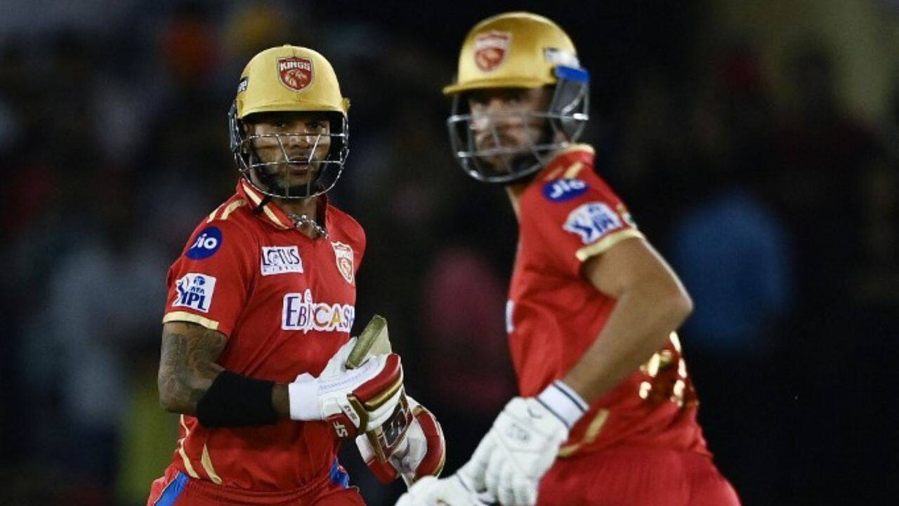 Skipper Shikhar Dhawan scored 30 runs and put on 49 runs with Matthew Short (27) to lay the foundation for a tall score. (Image: AFP)