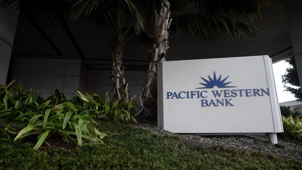 Regional banks sink as PacWest weighs strategic options