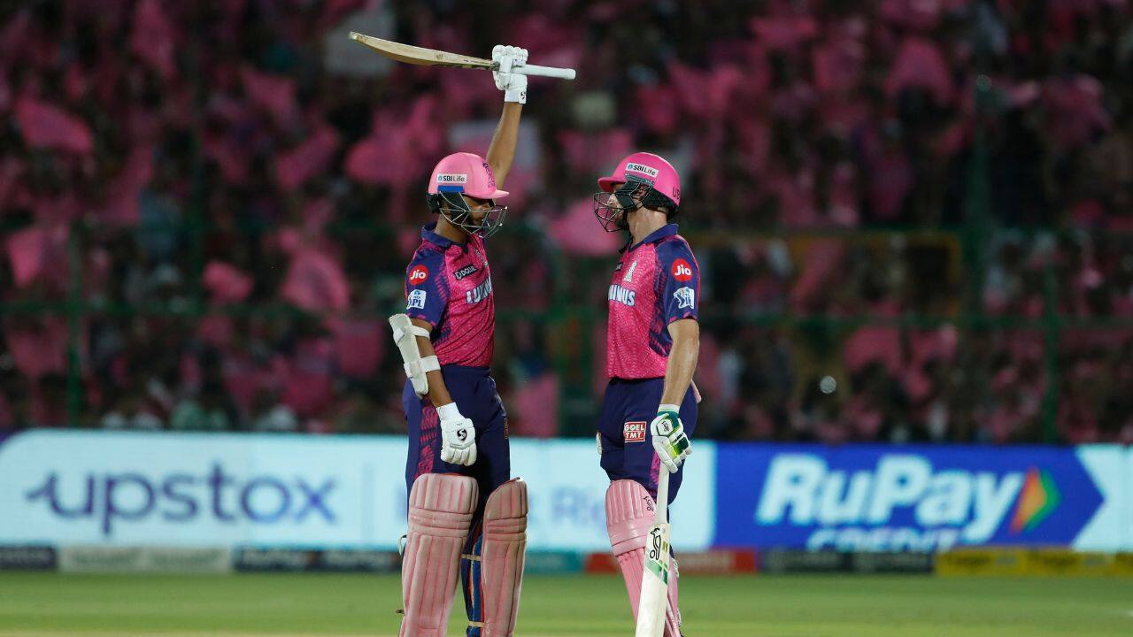 He put on 54 off 30 balls with in-form Yashasvi Jaiswal (35) and then added 138 off 81 balls with skipper Sanju Samson for the second wicket. (Source: AP)