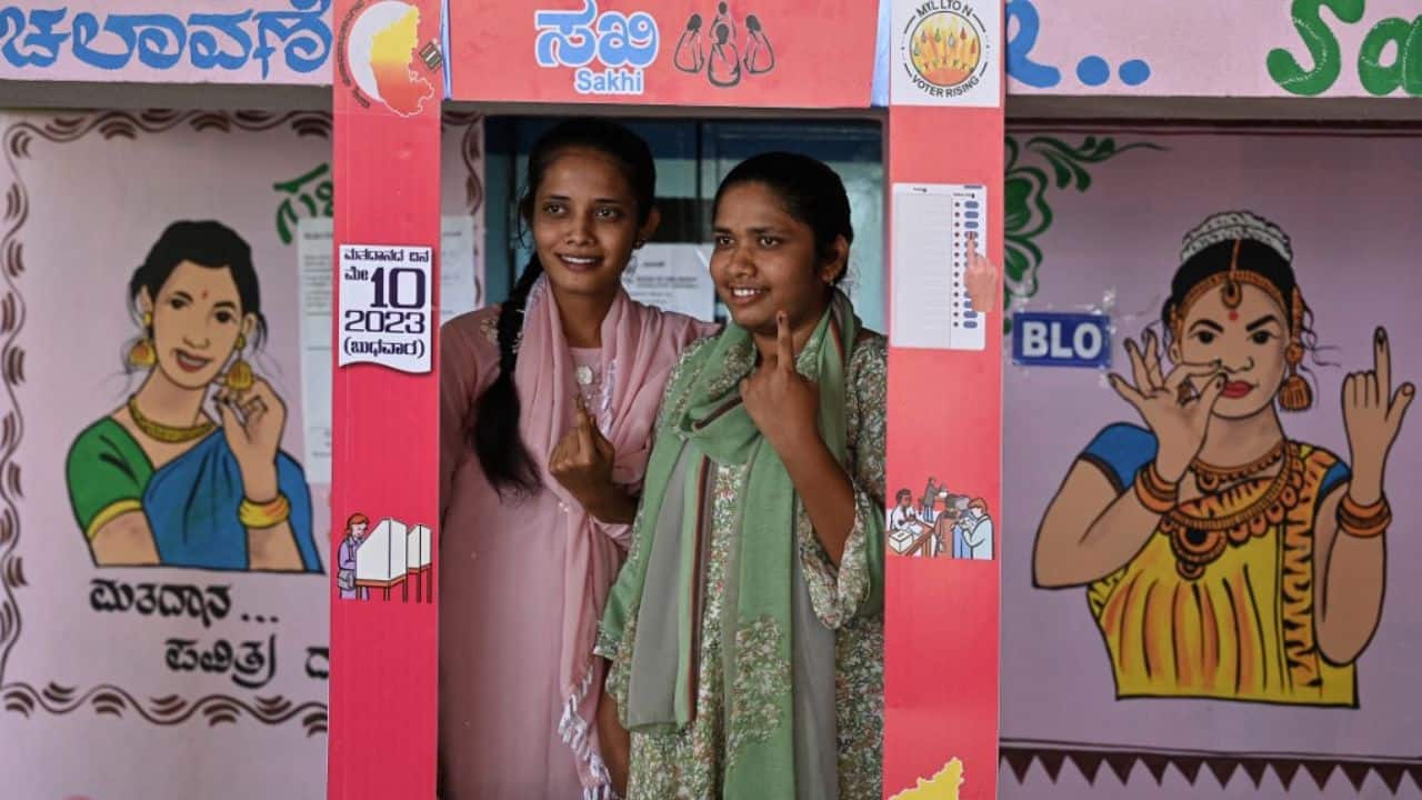 They assumed power a year later -- allegedly by persuading members of the ruling coalition to defect. But staying in power could be hard, with the BJP's popularity hit by corruption allegations and the opposition Congress party campaigning hard on promises of free electricity and rice for the poor. (Image: AFP)