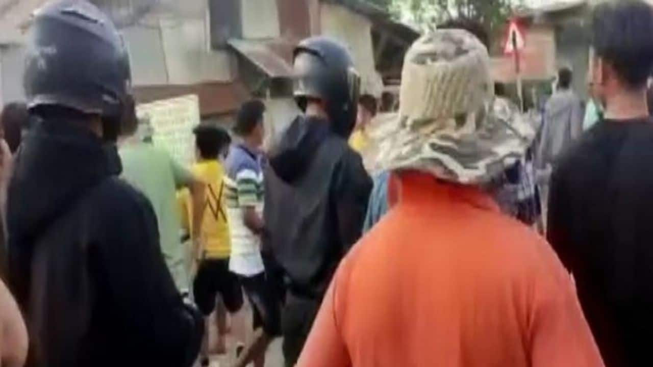 Agitated youths were seen gathering at Canchipur in Imphal West district and Soibam Leikai in Imphal East in the Valley calling for retaliation, the official said. In view of the situation, curfew was imposed in non-tribal dominated Imphal West, Kakching, Thoubal, Jiribam and Bishnupur districts and tribal-dominated Churachandpur, Kangpokpi and Tengnoupal districts. (Image: ANI)